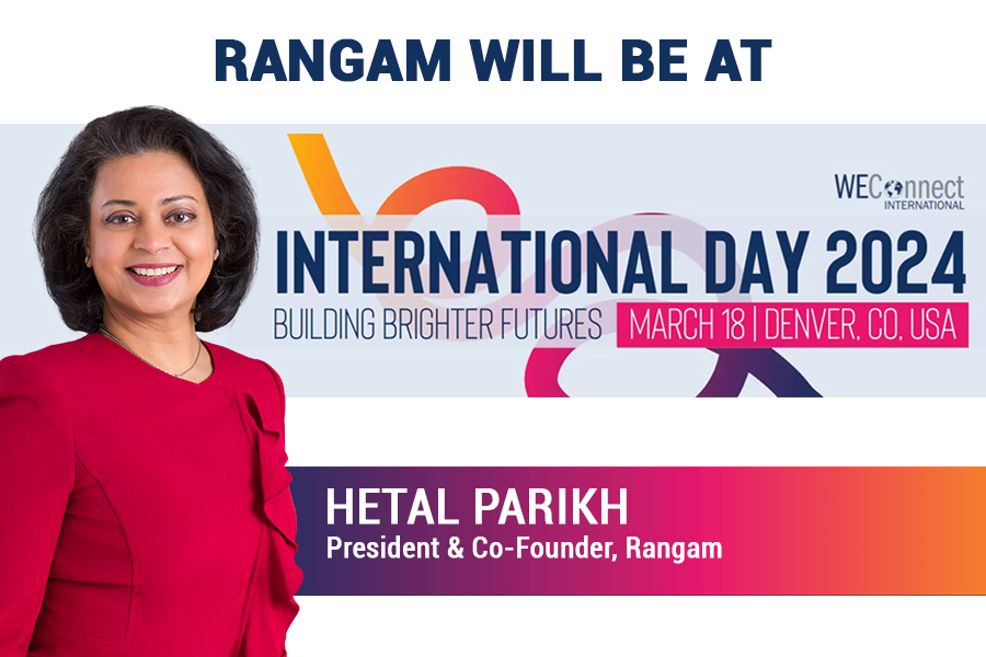 Rangam will be at international day 2024, building brighter futures march 18, denver, CO, USA